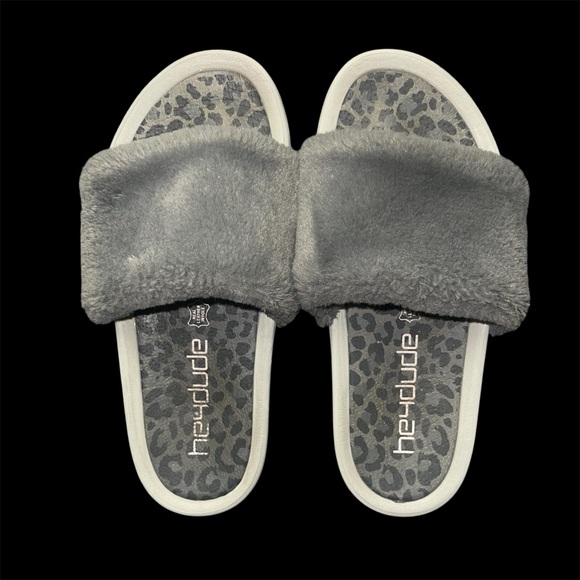 Hey Dude Peggy Grey Cheetah Women’s Size 8 - Picture 4 of 6